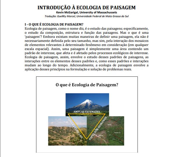 introducao a ecologia de paisagem